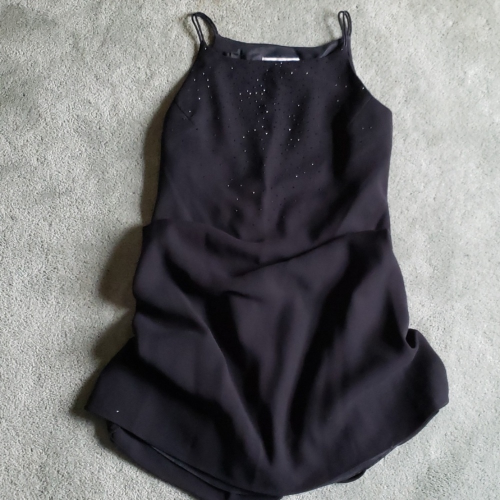 EUC Jones New York Sz 10 black beaded dress